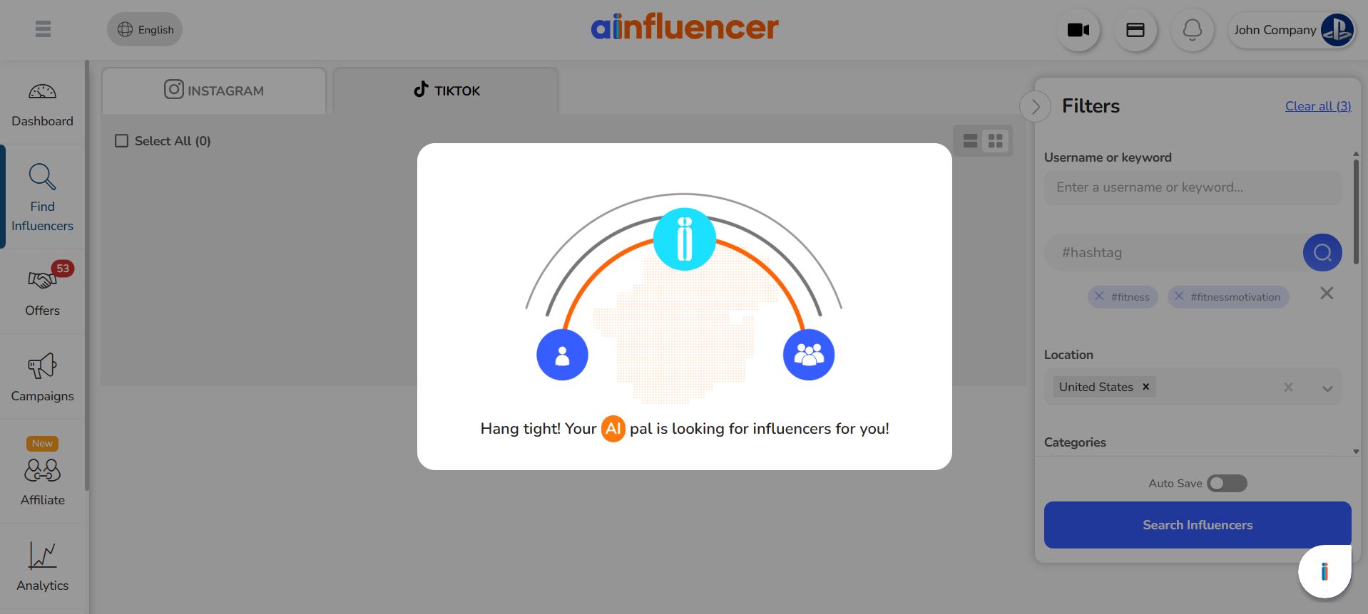 AI-Driven Influencer Discovery on Ainfluencer